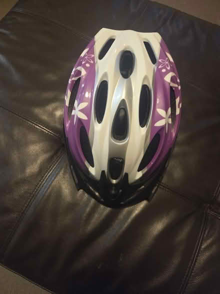 Photo of free Purple and white girls' lightweight helmet (Round Green LU2) #2