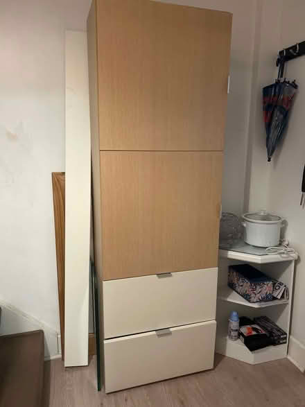 Photo of free Wood unit with glass shelves (Harrow HA3) #1