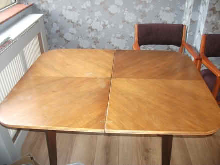 Photo of free Extending Dining Table and 2 Chairs (Crewe) #1