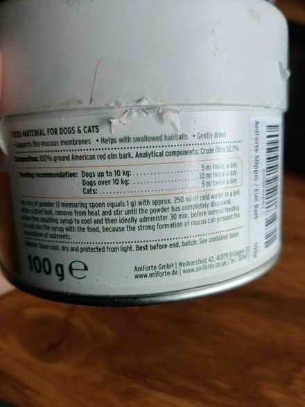 Photo of free Aniforte slippery elm bark powder (Norwich NR5) #2