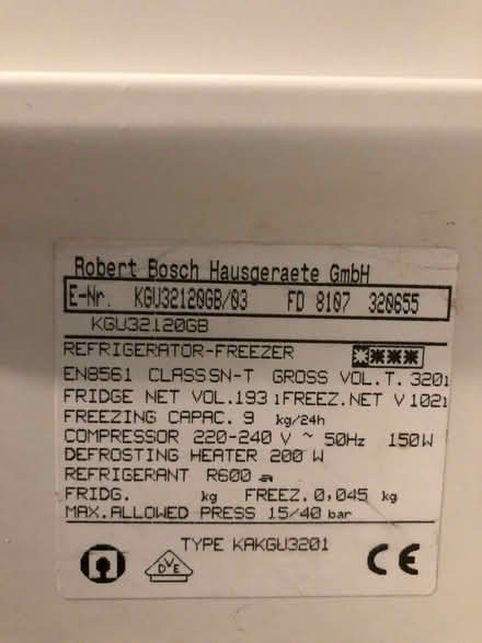 Photo of free Fridge freezer (Florence Park OX4) #2