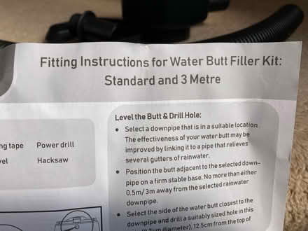 Photo of free Water butt filler kit. (Westbury on Trym BS9) #2