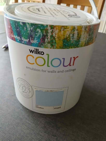 Photo of free Light blue emulsion paint. (Shepshed LE12) #1