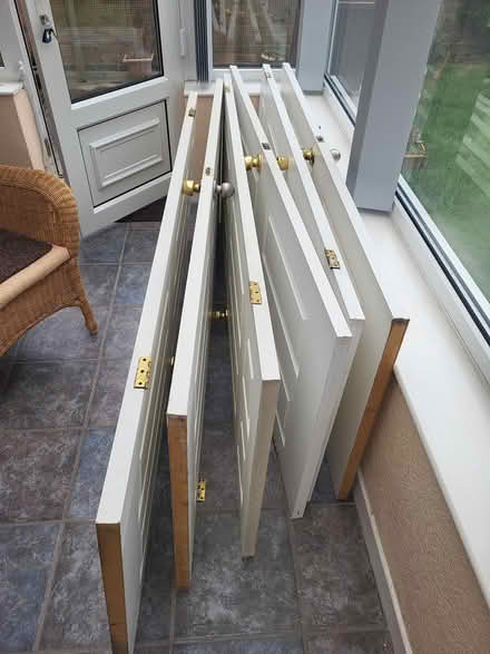 Photo of free Internal white doors x 6 (Shipley BD18) #2