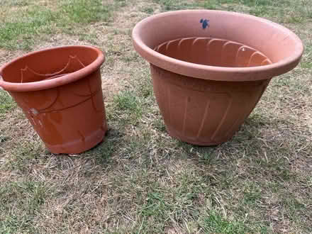 Photo of free 2 plant pots larger style (Ware SG12) #1