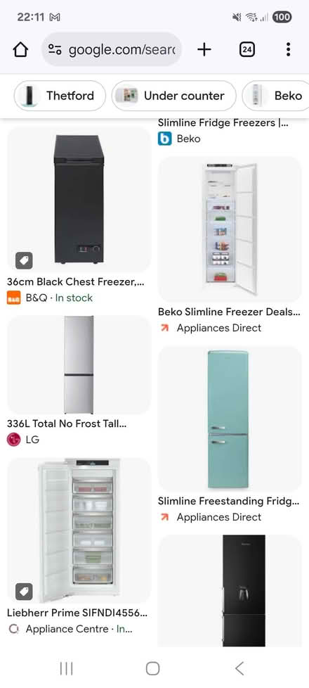 Photo of Tall freezer, tall fridge, seperates (Pittville GL50) #1