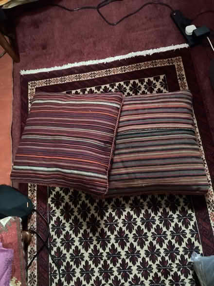 Photo of free Two Kilim cushions, 18 x 18 inches, used. (Church RG2) #2