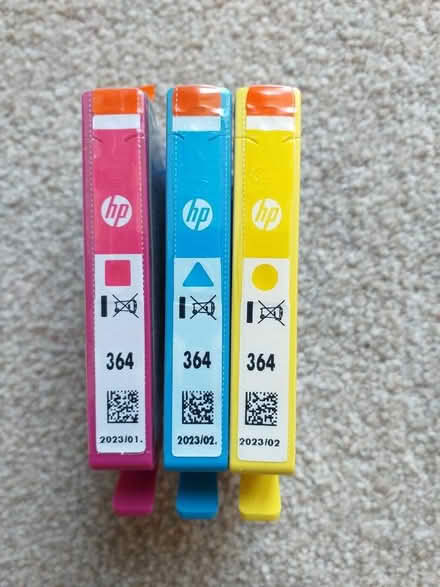 Photo of free Three HP 364 Printer cartridges - colour. (World's End RH15) #1