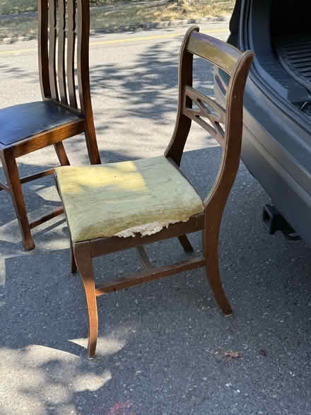 Photo of free 3 wooden, dining room chairs (inner N/NE Portland) #3