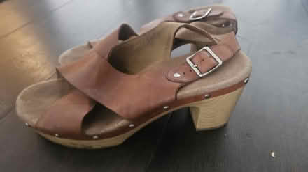 Photo of free 2 leather clarks shoes sandals 8 (Purleyway croydon) #3