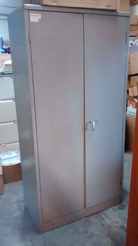 Photo of free Two-door metal storage cabinet (Honiton EX14) #1
