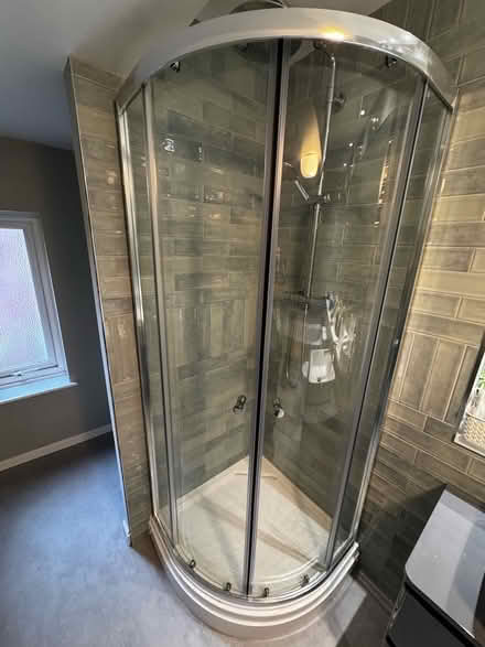 Photo of free Curved glass shower screen and tray (Boley Park WS14) #1