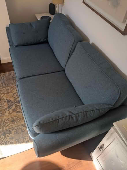 Photo of free DFS teal coloured sofa 195cm (Harrow Green E11) #2