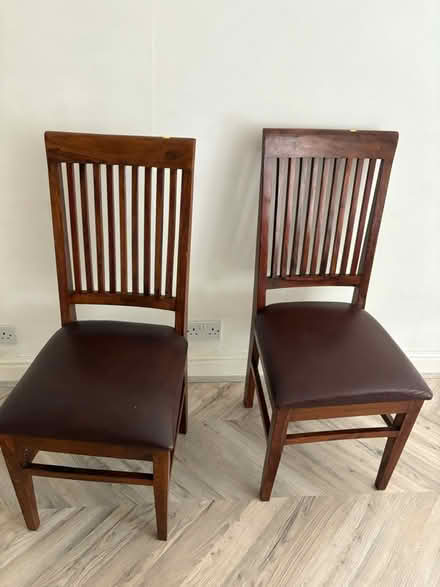 Photo of free Pair of dining room chairs (W14) #1