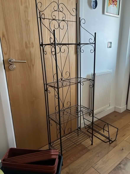 Photo of free Garden/balcony metal shelving unit (Mornington Crescent NW1) #1