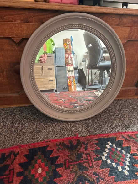 Photo of free Mirror, grey plastic rim, 35cm (TN39 3QN) #1