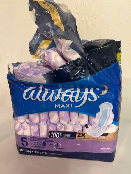 Photo of free Always Maxi overnight pads (Sunnyvale - Ponderosa Park) #1