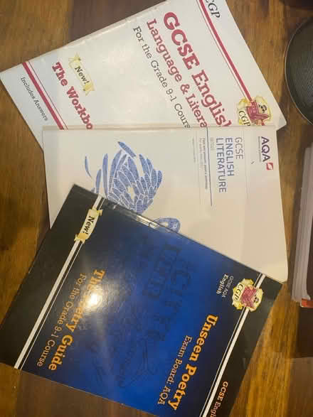 Photo of free GCSE English work books (Queens Park W10) #1