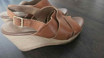 Photo of free 2 leather clarks shoes sandals 8 (Purleyway croydon) #2