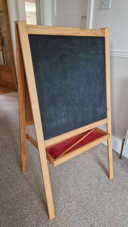 Photo of free IKEA Child easel whiteboard chalkboard (Allestree DE22) #1