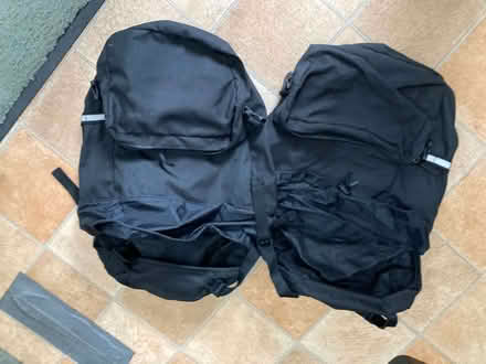 Photo of free 2 "Pannier" bags for bikes/cycles in Black (Calthwaite CA11) #1