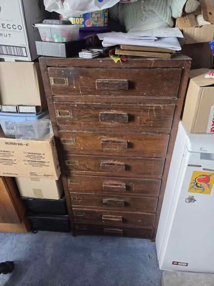 Photo of free Old wooden filing cabinet (Bexhill-On-Sea) #1