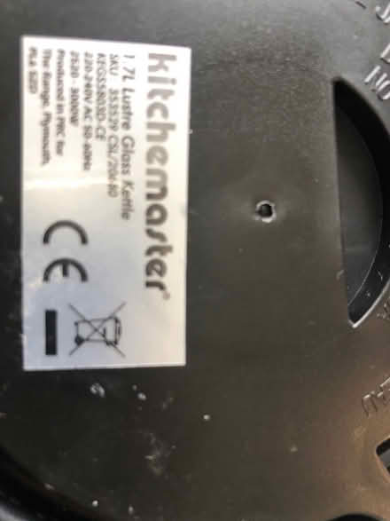 Photo of free Kitchenmaster Glass Electric Kettle (Parkham Hill TQ5) #2