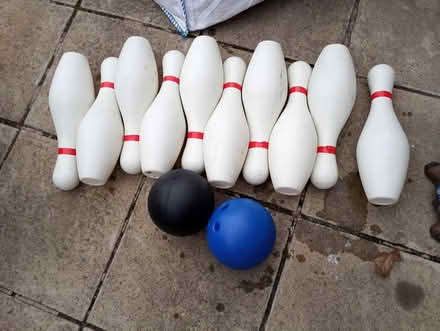 Photo of free Plastic ten pin bowling set (Folksworth PE7) #1
