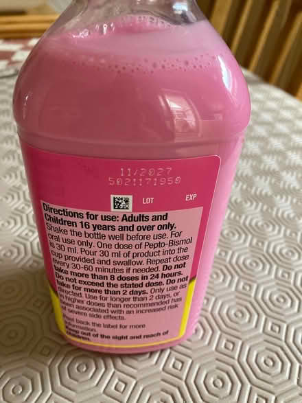 Photo of free Pepto Bismol 480 ml bottle (Bearwood BH11) #2