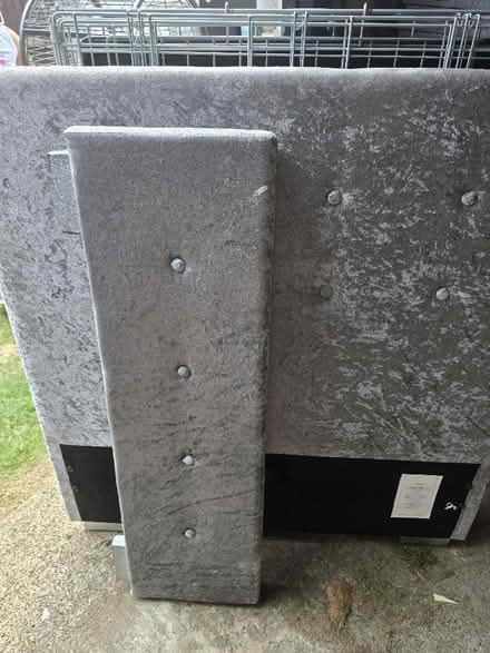 Photo of free Crushed velvet headboard and foot end (Southfields SW18) #2