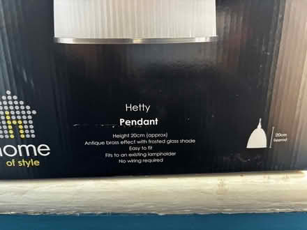 Photo of free Light pendant - unused (Newbury Park IG2) #1
