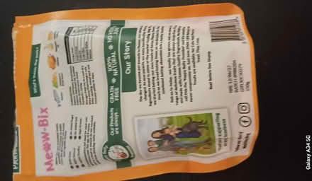 Photo of free 3 quarters of a bag of treats 4 cat (HP3) #1