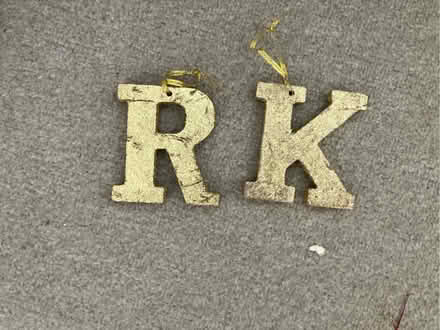 Photo of free Gold hanging letters (Beaconside ST16) #3