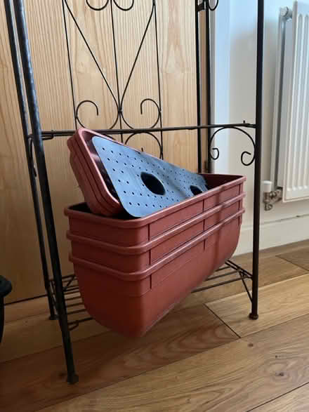 Photo of free Garden/balcony metal shelving unit (Mornington Crescent NW1) #2