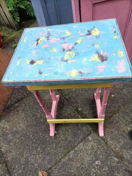 Photo of free Little quirky painted table (Brampton CA8) #1