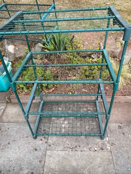 Photo of free Metal shelving unit (Brecon town) #1