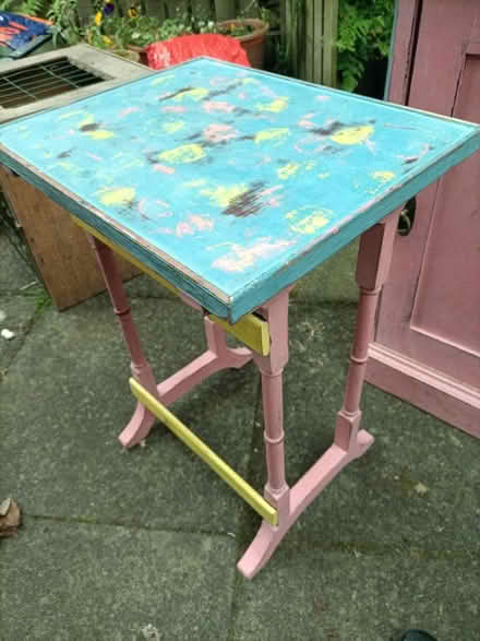 Photo of free Little quirky painted table (Brampton CA8) #3
