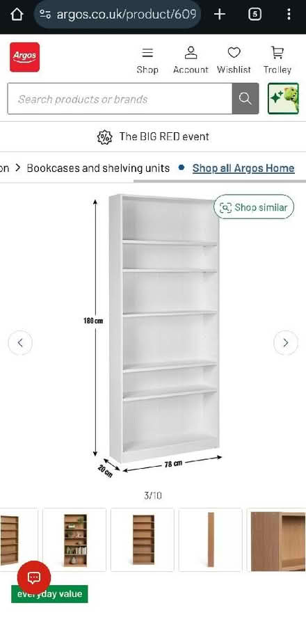 Photo of free Tall bookcase (GU14) #2