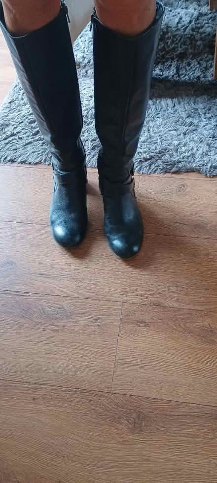 Photo of free Clarks black leather ladies boots (Blackwater) #1