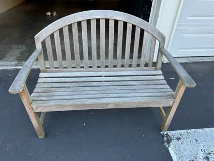 Photo of free Teak Wooden Bench (Kirkland) #1