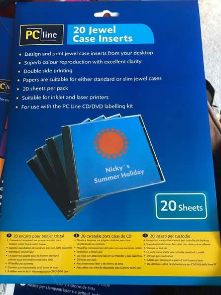 Photo of free 40 Jewel case inserts for CD's (CM12) #1