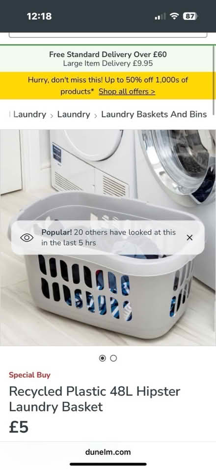 Photo of Washing basket (Stevenage) #1