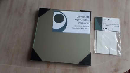Photo of free Mirror tiles and fixing kit. Pack of 4 (Liff DD2) #1