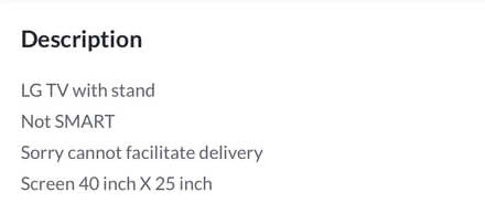 Photo of free TV screen and table (Dundrum Dublin) #3