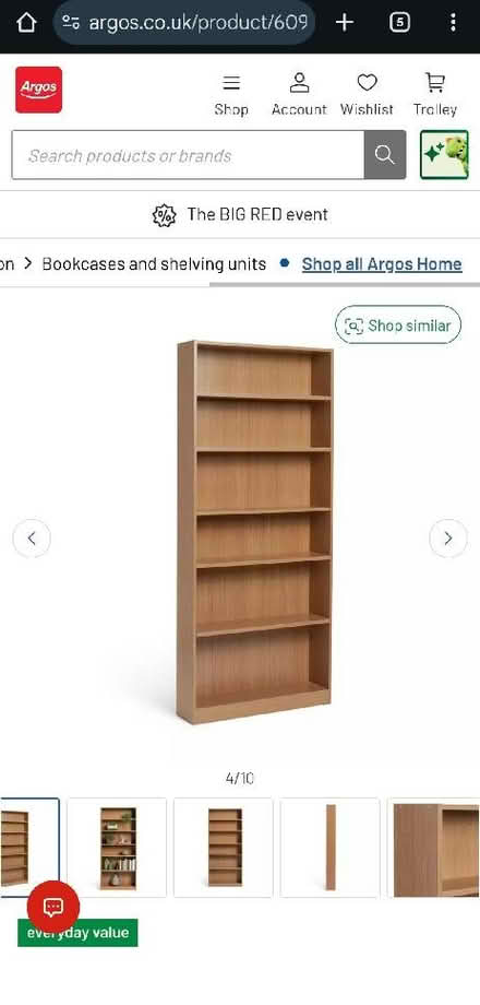 Photo of free Tall bookcase (GU14) #1