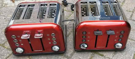 Photo of free Morphy Richards Red Accent 4 slice toasters X2. (Tinshill LS16) #1