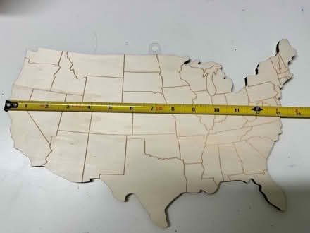 Photo of free Wood cutout of the USA (Near the old Sherman Hospital) #1