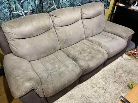 Photo of free Three seat recliner sofa (Stevenage SG1) #1