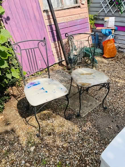 Photo of free Wrought iron garden chairs (Elstead) #1