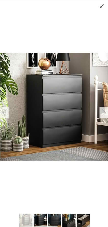 Photo of free X2 black drawers (KT15) #1